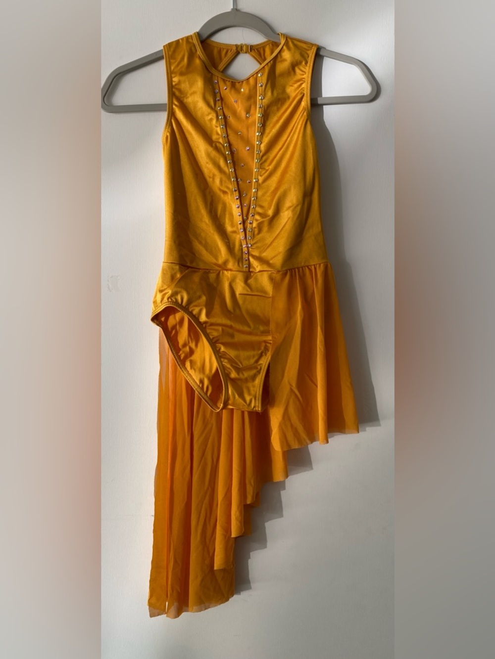 Balera Yellow Back Panel Dress Dance Costume